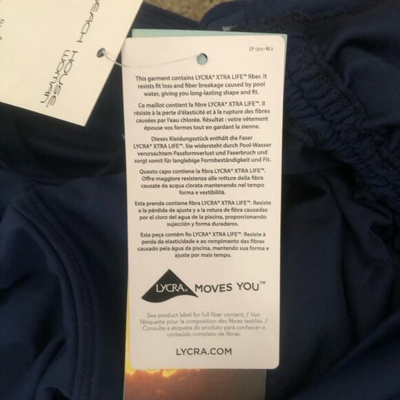 Beach House Plus Size Paloma Beach Solids Blake Adjustable Swim Short Navy 22W - Picture 10 of 16